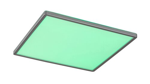Rabalux 2291 Rasmus LED Stropní svítidlo s ovladačem | Přírodní bílá | RGB | Stmívatelné | 22W | Bílá | Kov | Stříbrná