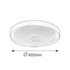 Rabalux 2297 LED Stropní svítidlo s ovladačem | Variabilní | 22W | Chrom | Kov