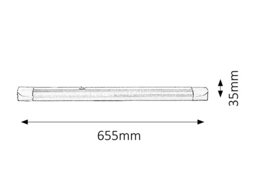 Rabalux 2303 Band light Pod linku | G13 | Teplá bílá | Bílá