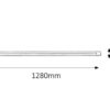 Rabalux 2305 Band light Pod linku | G13 | Teplá bílá | Bílá