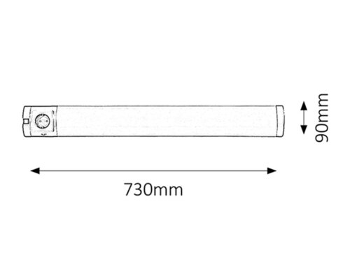 Rabalux 2327 Soft Pod linku | G13 | Teplá bílá | Kov | Stříbrná