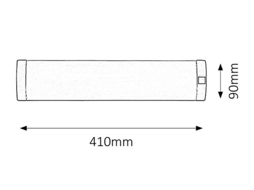 Rabalux 2328 Soft Pod linku | G13 | Teplá bílá | Kov | Stříbrná