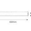 Rabalux 2329 Soft Pod linku | G13 | Teplá bílá | Kov | Stříbrná