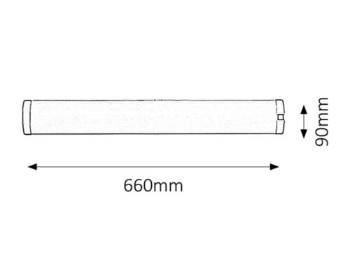 Rabalux 2329 Soft Pod linku | G13 | Teplá bílá | Kov | Stříbrná