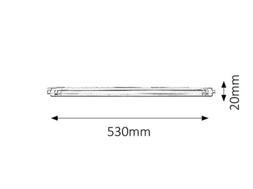 Rabalux 2343 Slim Pod linku | G5 | Teplá bílá | Bílá