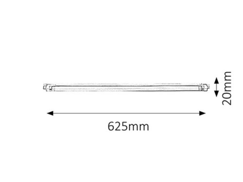 Rabalux 2344 Slim Pod linku | G5 | Teplá bílá | Bílá