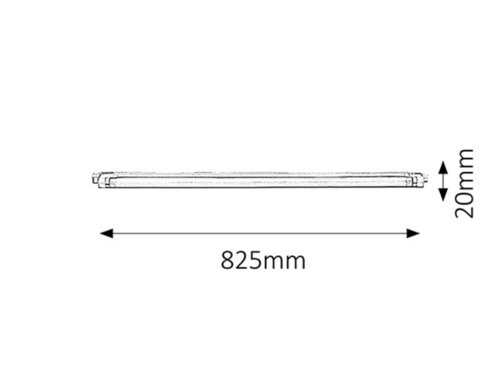 Rabalux 2345 Slim Pod linku | G5 | Teplá bílá | Bílá