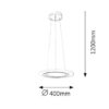 Rabalux 2428 Adrienne LED Moderní stropní svítidlo | Přírodní bílá | 1,5W | Kov | Stříbrná