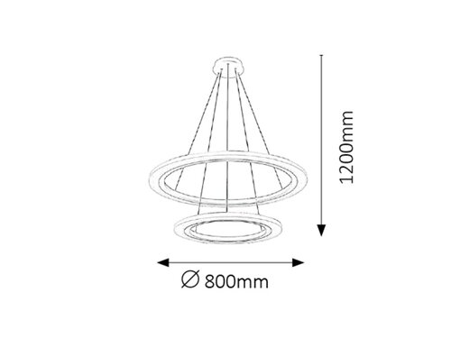 Rabalux 2429 Adrienne LED Moderní stropní svítidlo | Přírodní bílá | 62W | Kov | Stříbrná