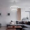 Rabalux 2429 Adrienne LED Moderní stropní svítidlo | Přírodní bílá | 62W | Kov | Stříbrná