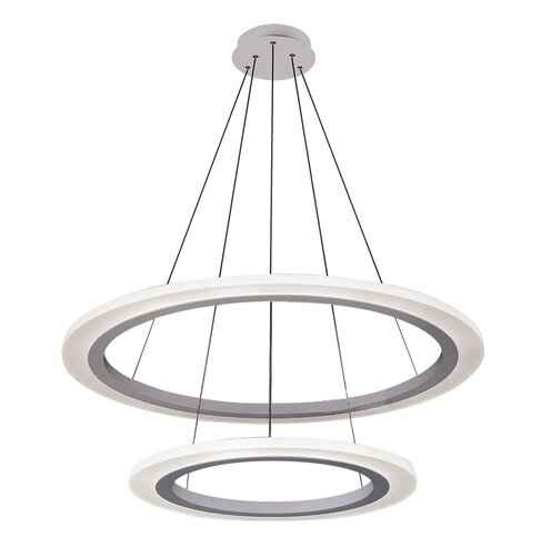 Rabalux 2429 Adrienne LED Moderní stropní svítidlo | Přírodní bílá | 62W | Kov | Stříbrná