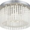 Rabalux 2449 Danielle LED Moderní stropní svítidlo | Přírodní bílá | 18W | Chrom | Kov