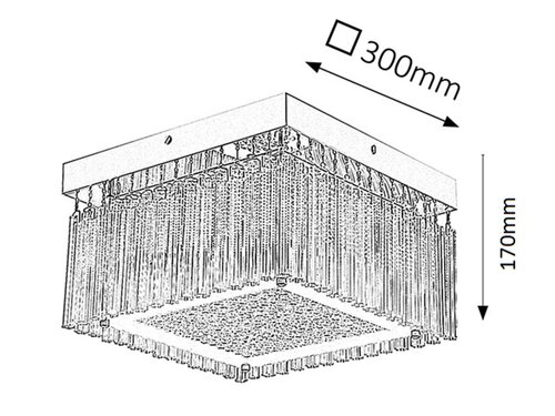 Rabalux 2451 Marcella LED Moderní stropní svítidlo | Přírodní bílá | 18W | Chrom | Kov