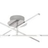 Rabalux 2479 Meredith LED Moderní stropní svítidlo | Přírodní bílá | 18W | Bílá | Chrom | Kov