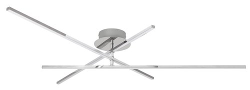 Rabalux 2479 Meredith LED Moderní stropní svítidlo | Přírodní bílá | 18W | Bílá | Chrom | Kov