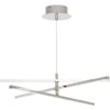 Rabalux 2480 Meredith LED Moderní stropní svítidlo | Přírodní bílá | 18W | Bílá | Chrom | Kov