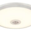Rabalux 2498 Gabriel LED Stropní svítidlo s pohybovým čidlem | Přírodní bílá | 12W | Bílá