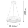 Rabalux 2509 Adeline LED Moderní stropní svítidlo | Přírodní bílá | 26W | Bílá
