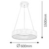 Rabalux 2510 Adeline LED Moderní stropní svítidlo | Přírodní bílá | 36W | Bílá