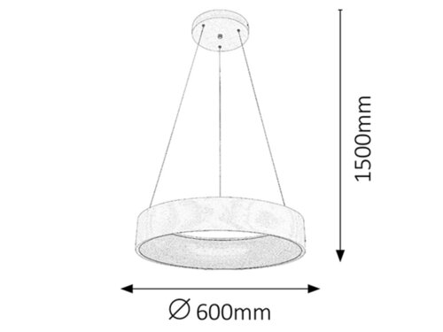 Rabalux 2510 Adeline LED Moderní stropní svítidlo | Přírodní bílá | 36W | Bílá