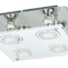 Rabalux 2511 Naomi LED stropní svítidlo | Teplá bílá | 5W | Bílá | Chrom | Kov