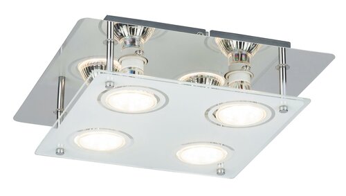 Rabalux 2511 Naomi LED stropní svítidlo | Teplá bílá | 5W | Bílá | Chrom | Kov