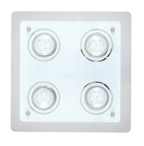 Rabalux 2511 Naomi LED stropní svítidlo | Teplá bílá | 5W | Bílá | Chrom | Kov