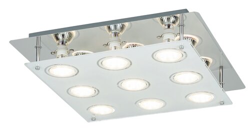 Rabalux 2517 Naomi LED stropní svítidlo | Teplá bílá | 5W | Bílá | Chrom | Kov