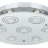 Rabalux 2518 Naomi LED stropní svítidlo | Teplá bílá | 5W | Bílá | Chrom | Kov