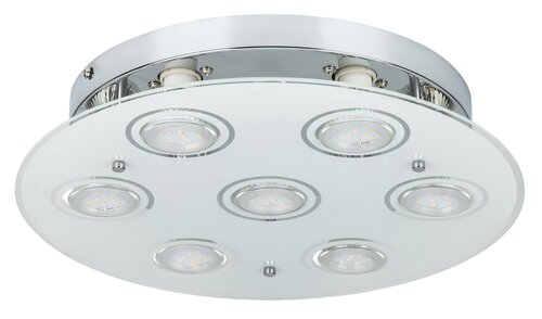 Rabalux 2518 Naomi LED stropní svítidlo | Teplá bílá | 5W | Bílá | Chrom | Kov