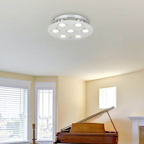 Rabalux 2518 Naomi LED stropní svítidlo | Teplá bílá | 5W | Bílá | Chrom | Kov