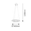 Rabalux 2565 Georgina LED Moderní stropní svítidlo | Přírodní bílá | 24W | Chrom | Kov