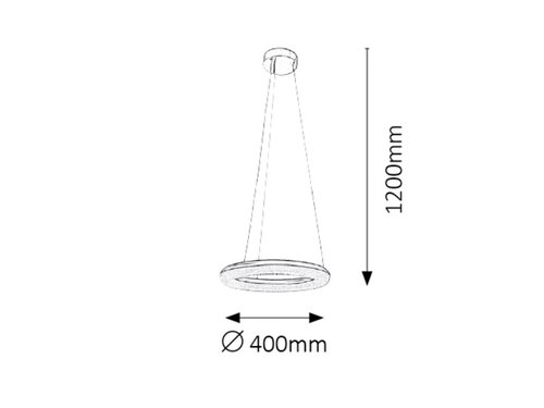 Rabalux 2565 Georgina LED Moderní stropní svítidlo | Přírodní bílá | 24W | Chrom | Kov