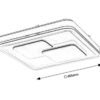 Rabalux 2604 Hecate LED Moderní stropní svítidlo | Přírodní bílá | 40W | Bílá | Černá