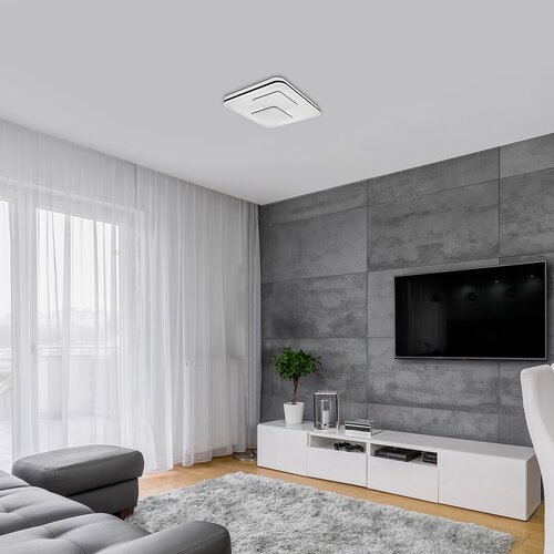 Rabalux 2604 Hecate LED Moderní stropní svítidlo | Přírodní bílá | 40W | Bílá | Černá