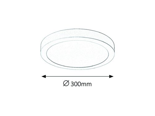 Rabalux 2661 Lois LED Přisazené stropní svítidlo | Teplá bílá | 24W | Bílá | Chrom | Kov