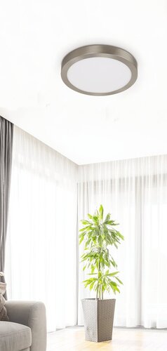 Rabalux 2661 Lois LED Přisazené stropní svítidlo | Teplá bílá | 24W | Bílá | Chrom | Kov