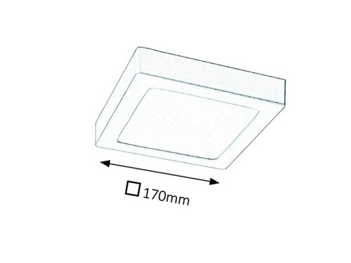 Rabalux 2667 Lois LED Přisazené stropní svítidlo | Teplá bílá | 12W | Bílá | Chrom | Kov