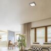 Rabalux 2667 Lois LED Přisazené stropní svítidlo | Teplá bílá | 12W | Bílá | Chrom | Kov