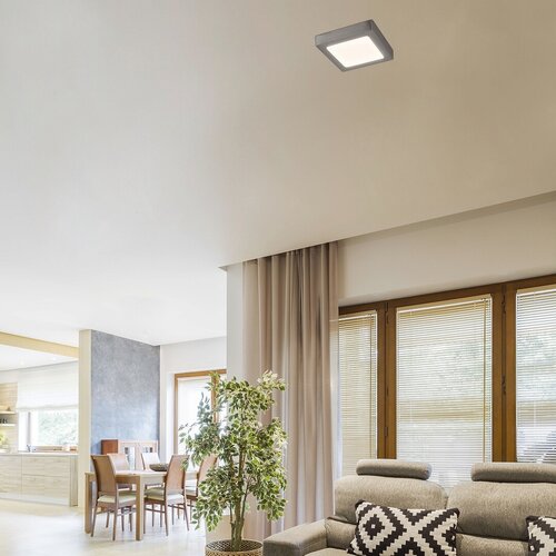 Rabalux 2667 Lois LED Přisazené stropní svítidlo | Teplá bílá | 12W | Bílá | Chrom | Kov