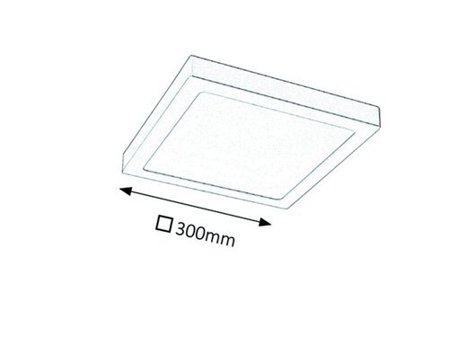 Rabalux 2669 Lois LED Přisazené stropní svítidlo | Teplá bílá | 24W | Bílá | Chrom | Kov
