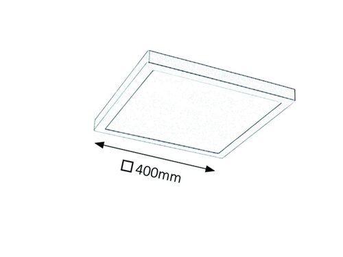 Rabalux 2670 Lois LED Přisazené stropní svítidlo | Teplá bílá | 36W | Bílá | Chrom | Kov