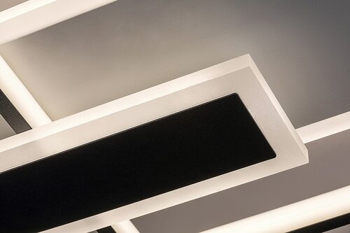 Rabalux 2932 Herkules LED Moderní stropní svítidlo | Přírodní bílá | 50W | Bílá | Černá