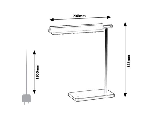Rabalux 2934 Horus LED Moderní stolní lampička | Variabilní | Stmívatelné | 7W | Černá