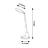 Rabalux 2977 Tekla LED Moderní stolní lampička | Variabilní | Stmívatelné | 10W | Bílá