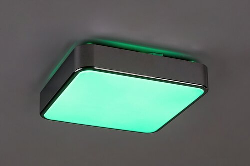 Rabalux 2982 Wolimir LED Vnitřní osvětlení | RGB | Variabilní | Stmívatelné | 22W | Bílá | Chrom | Kov