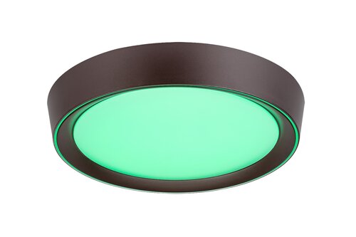 Rabalux 2987 Mokka LED Stropní svítidlo s ovladačem | RGB | Variabilní | Stmívatelné | 24W | Bílá | Hnědá