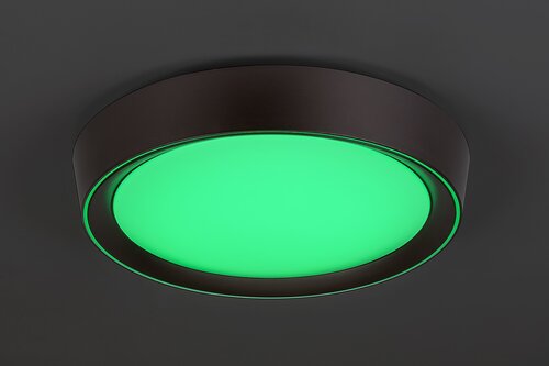 Rabalux 2987 Mokka LED Stropní svítidlo s ovladačem | RGB | Variabilní | Stmívatelné | 24W | Bílá | Hnědá