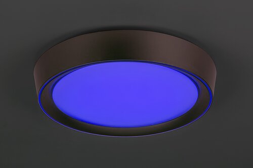 Rabalux 2987 Mokka LED Stropní svítidlo s ovladačem | RGB | Variabilní | Stmívatelné | 24W | Bílá | Hnědá