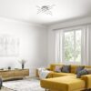 Rabalux 3014 Nayara LED Moderní stropní svítidlo | Přírodní bílá | 40W | Bílá | Kov | Stříbrná